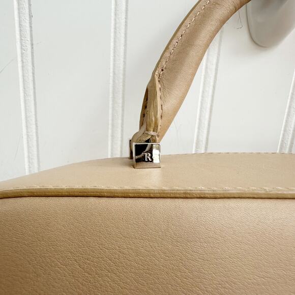 The Row Small Bowler Bag Sabbia Nude Tan Leather Top Handle Satchel Handbag - Picture 4 of 11